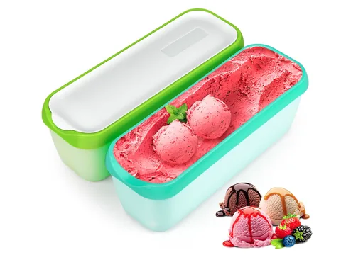 Lot de bacs à glace avec couvercle hermétique