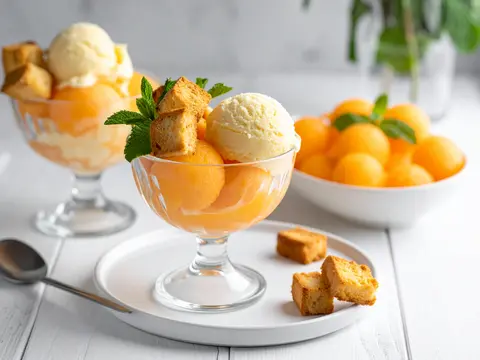 Coupe Glacée au Melon