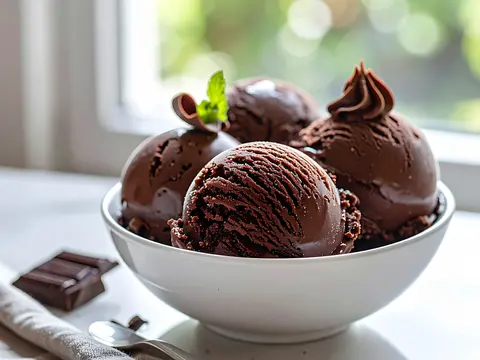 Glace au Chocolat Noir 70%