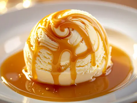 Crème Glacée Marbrée Caramel