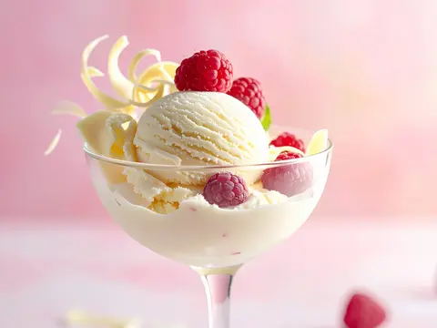 Glace au Chocolat Blanc
