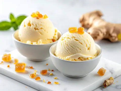 Crème Glacée au Gingembre