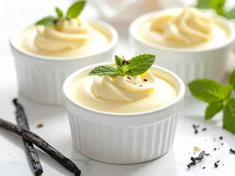 Mousse Glacée à la Vanille