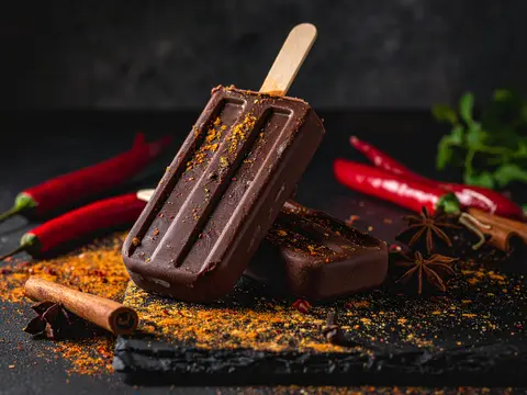 Popsicle au Chocolat Noir