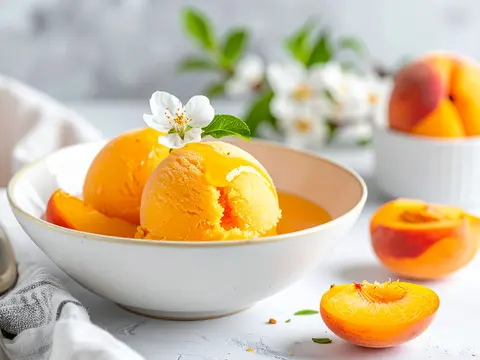 Sorbet Pêche Abricot Orgeat